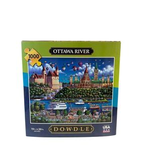 Dowdle Ottawa River Jigsaw Puzzle Unisex 1000 Piece Multicolor Folk Art Canada
